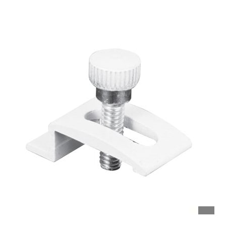 Prime-Line 1/4 in. White Aluminum Storm Door Panel Clip, PK8 T 8725